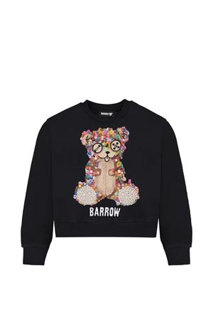 black cotton sweatshirt BARROW KIDS | S6BKJGSW123110